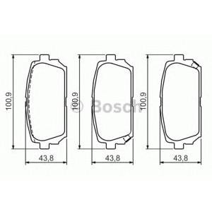 накладки BOSCH 0 986 494 400