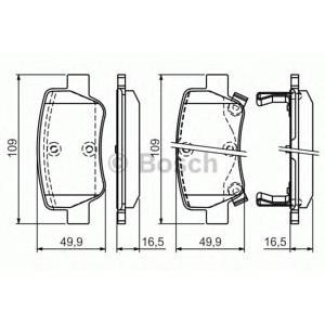 накладки BOSCH 0 986 494 403