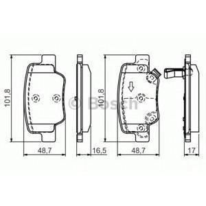 накладки BOSCH 0 986 494 404