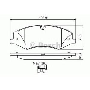накладки BOSCH 0 986 494 408