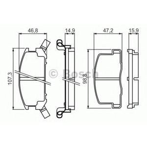 накладки BOSCH 0 986 494 412