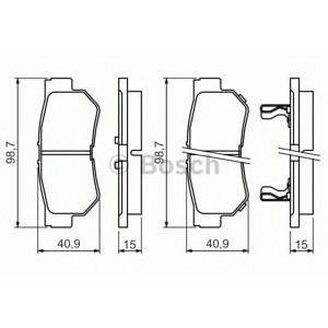 накладки BOSCH 0 986 494 417