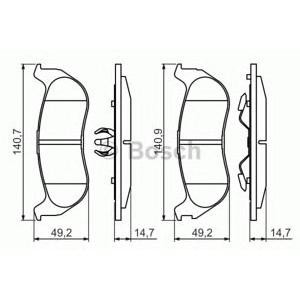 накладки BOSCH 0 986 494 419