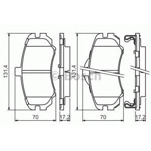 накладки BOSCH 0 986 494 426