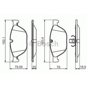 накладки BOSCH 0 986 494 429