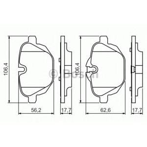 накладки BOSCH 0 986 494 432