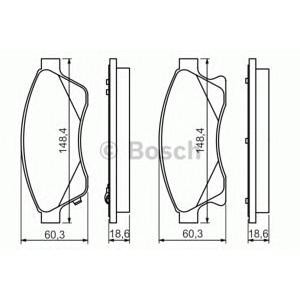 накладки BOSCH 0 986 494 433