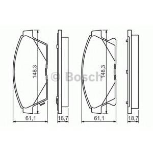 накладки BOSCH 0 986 494 434 