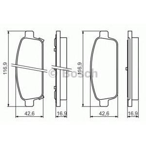 накладки BOSCH 0 986 494 435