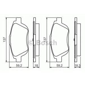 накладки BOSCH 0 986 494 438