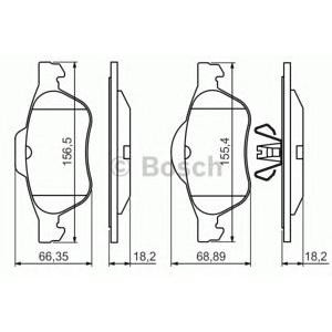 накладки BOSCH 0 986 494 439