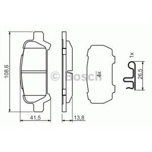 накладки BOSCH 0 986 494 445 