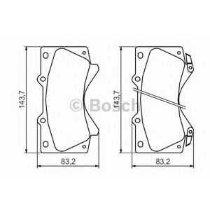 накладки BOSCH 0 986 494 449