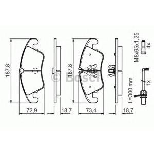 накладки BOSCH 0 986 494 456
