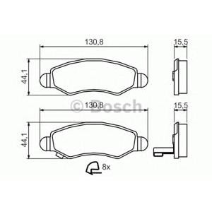 накладки BOSCH 0 986 494 458