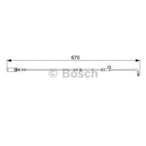 датчик, износване на накладки BOSCH 1 987 473 002