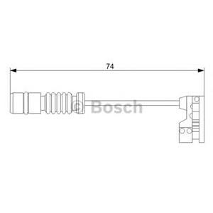датчик, износване на накладки BOSCH 1 987 473 008 
