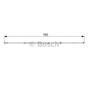 датчик, износване на накладки BOSCH 1 987 473 018 