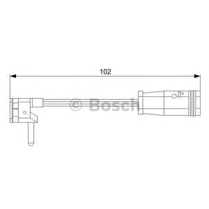 датчик, износване на накладки BOSCH 1 987 473 019 