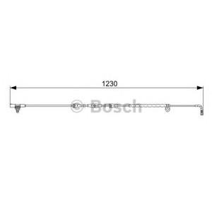 датчик, износване на накладки BOSCH 1 987 473 022