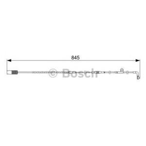 датчик, износване на накладки BOSCH 1 987 473 044