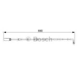 датчик, износване на накладки BOSCH 1 987 473 052