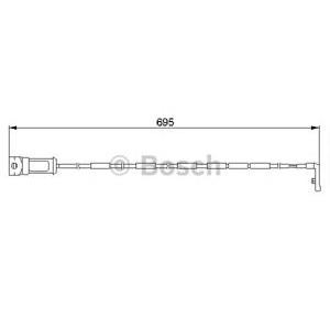 датчик, износване на накладки BOSCH 1 987 474 929 