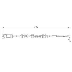датчик, износване на накладки BOSCH 1 987 474 933