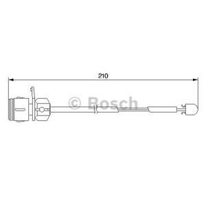 датчик, износване на накладки BOSCH 1 987 474 938 