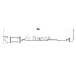 датчик, износване на накладки BOSCH 1 987 474 939 