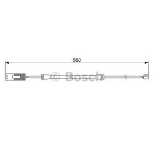 датчик, износване на накладки BOSCH 1 987 474 941 