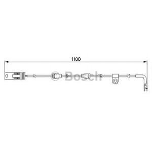 датчик, износване на накладки BOSCH 1 987 474 942 