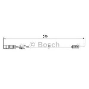 датчик, износване на накладки BOSCH 1 987 474 964