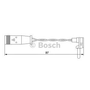 датчик, износване на накладки BOSCH 1 987 474 966 