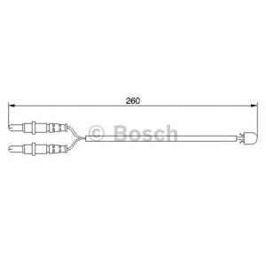 датчик, износване на накладки BOSCH 1 987 474 975 