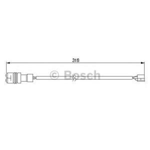 датчик, износване на накладки BOSCH 1 987 474 988 