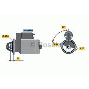 стартер BOSCH 0 001 107 435