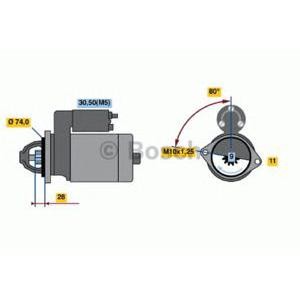 стартер BOSCH 0 001 107 438 