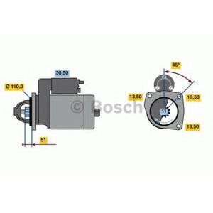 стартер BOSCH 0 001 263 004 