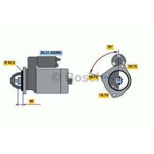 стартер BOSCH 0 001 371 009 