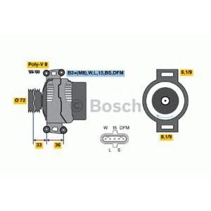алтернатор BOSCH 0 124 555 008 