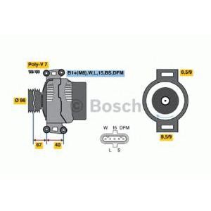 алтернатор BOSCH 0 124 655 014 