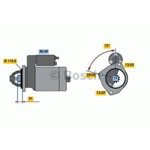 стартер BOSCH 0 986 017 980 