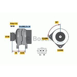 алтернатор BOSCH 0 123 320 034