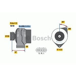 алтернатор BOSCH 0 123 325 013 