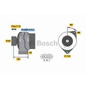 алтернатор BOSCH 0 123 525 500 