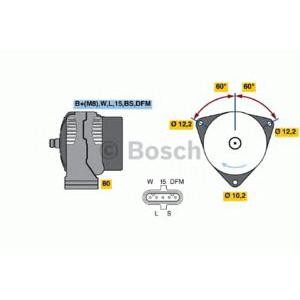 алтернатор BOSCH 0 124 655 011