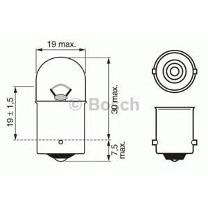 крушка за стоп светлини и габарити BOSCH 1 987 302 204 