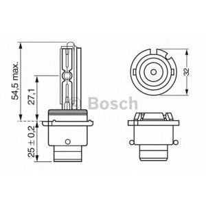 крушка с нагреваема жичка, главни фарове BOSCH 1 987 302 904 