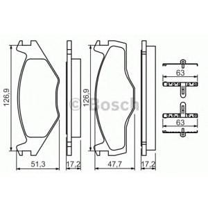 накладки BOSCH 0 986 494 057 